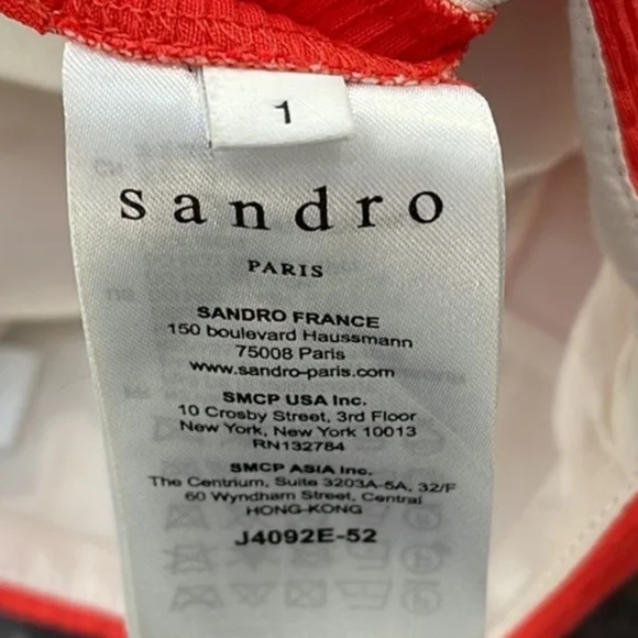 Sandro Red Ruffle Skirt Holidays Christmas Festive - Picture 13 of 14